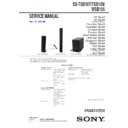 Sony SS-TSB107, SS-TSB109, SS-WSB105 Service Manual