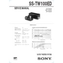 ss-tw100ed service manual