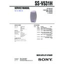 Sony SS-V531H Service Manual