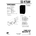 Sony SS-V75AV Service Manual