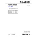 Sony SS-VE80P Service Manual