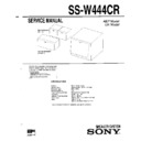 Sony SS-W444CR Service Manual