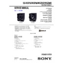 Sony SS-WGP55, SS-WGP88 Service Manual