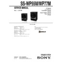 ss-wp55m, ss-wp77m service manual