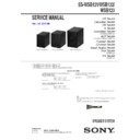 Sony SS-WSB121, SS-WSB122, SS-WSB123 Service Manual