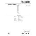 Sony SS-X9ED Service Manual