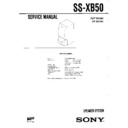Sony SS-XB50 Service Manual