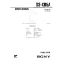 Sony SS-XB5A Service Manual