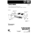 Sony ST-919 Service Manual