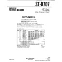 Sony ST-D707 Service Manual