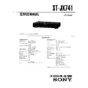 Sony ST-JX741 Service Manual