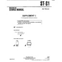 st-s1 service manual