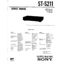 Sony ST-S211 Service Manual