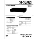 Sony ST-S570ES Service Manual