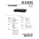 Sony ST-S707ES Service Manual