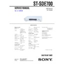 st-sde700 service manual