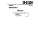 Sony ST-SE500 (serv.man3) Service Manual