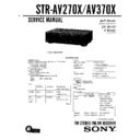 str-av270x, str-av370x service manual
