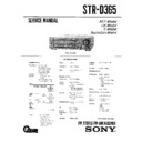 Sony STR-D365 (serv.man2) Service Manual