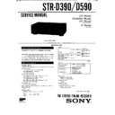 Sony STR-D390, STR-D590 Service Manual