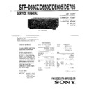 Sony STR-D550Z, STR-D650Z, STR-DE605, STR-DE705 Service Manual