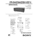 Sony STR-D560Z, STR-D660Z, STR-DE615, STR-DE715 Service Manual