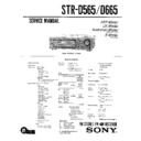 Sony STR-D565, STR-D665 (serv.man2) Service Manual