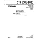 Sony STR-D565, STR-D665 (serv.man3) Service Manual