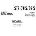 Sony STR-D715, STR-D915 (serv.man2) Service Manual