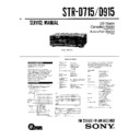 Sony STR-D715, STR-D915 Service Manual