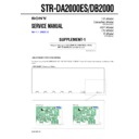 Sony STR-DA2000ES, STR-DB2000 (serv.man2) Service Manual