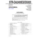 Sony STR-DA2400ES, STR-DG920 (serv.man3) Service Manual