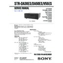 Sony STR-DA30ES, STR-DA50ES, STR-V55ES Service Manual