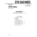 Sony STR-DA3100ES (serv.man2) Service Manual