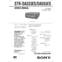 Sony STR-DA333ES, STR-DA555ES Service Manual