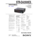 Sony STR-DA3500ES Service Manual