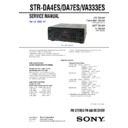 Sony STR-DA4ES, STR-DA7ES, STR-VA333ES Service Manual