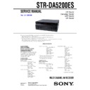 Sony STR-DA5200ES Service Manual