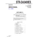Sony STR-DA5400ES (serv.man3) Service Manual