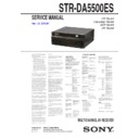 Sony STR-DA5500ES Service Manual