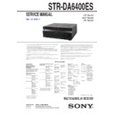 Sony STR-DA6400ES Service Manual
