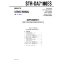 Sony STR-DA7100ES (serv.man2) Service Manual