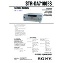 Sony STR-DA7100ES Service Manual