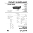 Sony STR-DA80ES, TA-V88ES, TA-VA80ES Service Manual