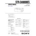 Sony STR-DA9000ES Service Manual