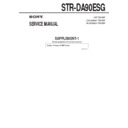Sony STR-DA90ESG (serv.man2) Service Manual