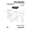 Sony STR-DA90ESG Service Manual