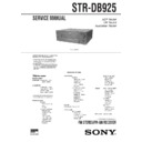 Sony STR-DB925 Service Manual