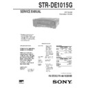 Sony STR-DE1015G Service Manual