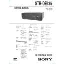 Sony STR-DE235 Service Manual